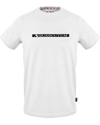 Aquascutum - Text Graphic Crew Neck Short Sleeve Jersey T-Shirt - Lyst