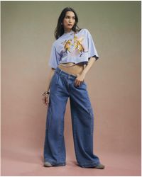 River Island - Year Zero Tiger Graphic Crop T-Shirt Cotton - Lyst