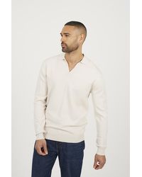 Brave Soul - Long Sleeve Trophy Neck Polo - Lyst