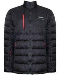 Hackett - Aston Martin Apex Moto Jacket Nylon - Lyst