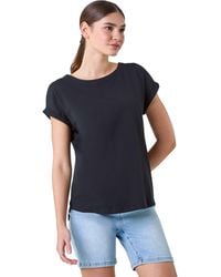 Roman - Plain Stretch Cotton Jersey T-Shirt - Lyst