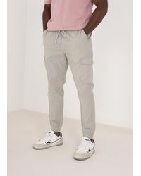 Brave Soul - Light 'Beach' Cotton Linen Blend Cargo Trousers - Lyst