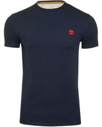 Timberland - T Shirt Crew Neck Short Sleeve Summer Cotton Tee Casual Top - Lyst