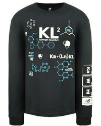 New Balance - Kl2 Elements Of The Game Long Sleeve Dark Top Mt03596 Phm Cotton - Lyst