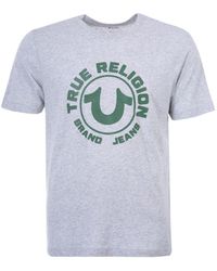 True Religion - Hd Horseshoe Logo Crew Neck T-Shirt - Lyst