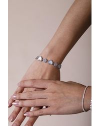 SVNX - Heart Diamante Bracelet - Lyst