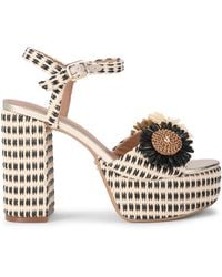 Carvela Kurt Geiger - Sorrento Flower Platform Sandals - Lyst