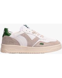 Victoria - Seul Retro Faux Leather & Split Trainers Verde - Lyst