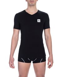 Bikkembergs - Zwarte Katoenen T-Shirt - Lyst