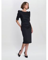Gina Bacconi - Louisa Dress With Beaded Sleeve - Lyst