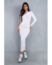 MissPap - Exposed Seam Knitted Maxi Dress - Lyst