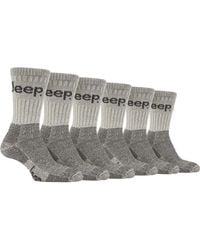 Jeep - 6 Pairs Luxury Cushioned Cotton Hiking Socks - Lyst