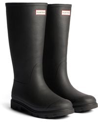 HUNTER - Downpour Tall Insulated Boot Rubber Wellington Boots - Lyst
