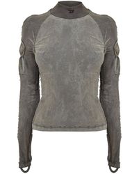 DIESEL - Mock Neck Raglan Sleeve Tech T-Shirt - Lyst