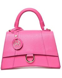 Roberta M - Fuchsia Rindsledertasche - Lyst