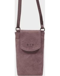 Real Hide Bags - 'Thea' Leather Mobile Phone Crossbody Bag - Lyst