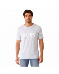 BOSS - Regular Fit Short Sleeve Cotton T-Shirt 50491706 - Lyst