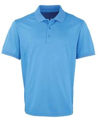 PREMIER - Coolchecker Pique Polo Shirt (Sapphire) - Lyst