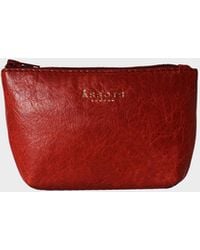 Assots London - 'Diana' Full Grain Leather Zip Top Coin Purse - Lyst