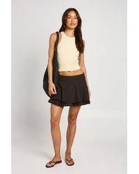 Boohoo - Tall Linen Look Rara Skirt - Lyst