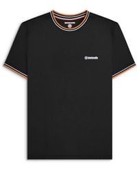 Lambretta - T-Shirt Pique Tipping Tee Crew Neck Marmalad Textile - Lyst