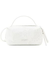 Desigual - Plain Handbag With Zip And Shoulder Strap - Lyst