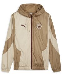 PUMA - Manchester City Pre Match Woven Jacket Adults - Lyst