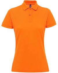 Asquith & Fox - Ladies Short Sleeve Performance Blend Polo Shirt - Lyst