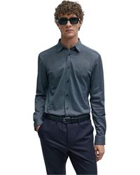BOSS - Roan Kent Regular Fit Long Sleeve Shirt - Lyst