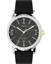 Timex - Marlin Automatic Watch Tw2W33900 Leather (Archived) - Lyst