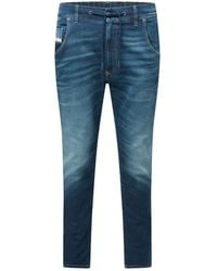 DIESEL - Krooley E Ne Sweat Tapered Jeans - Lyst
