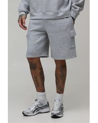 BoohooMAN - Tall Basic Relaxed Fit Cargo Jersey Short - Lyst