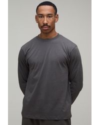 BoohooMAN - Essential Regular Fit Long Sleeve T-Shirt - Lyst