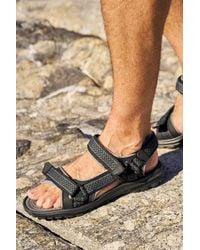 Mountain Warehouse - 'Crete' Sandals Cushioned Footbed Open Toe Comfy Summer Holiday Shoes Textile - Lyst