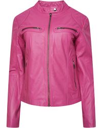 Pelle D'annata - D'Annata Ladies Real Leather Biker Jacket - Lyst
