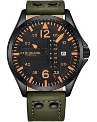 Stuhrling - Khaki Grün Aviator Quarz 44Mm - Lyst
