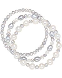 Valero Pearls - Fresh Water Cultured Pearl Bracelet - Lyst
