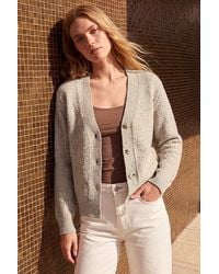 Roman - Soft Shimmer Knit Cardigan - Lyst