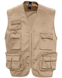 Sol's - Wild Full Zip Waistcoat Bodywarmer Jacket (Rope) - Lyst