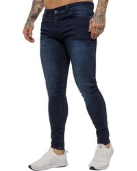Enzo - Skinny Super Stretch Denim Jeans - Lyst