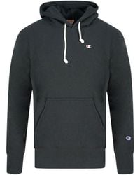Champion - Reverse Weave Small Classic Logo Hoodie Cotton - Lyst