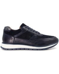 Dune - Torrent Leather Lace-up Runner Trainers - Lyst