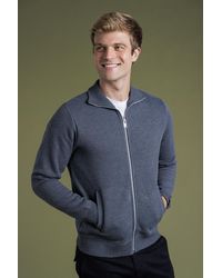 Kensington Eastside - Zip-Through Cardigan With Fleece Lining - Lyst