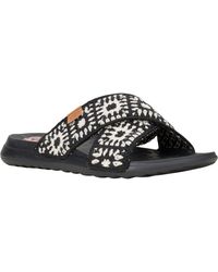 HEYDUDE - Christi Slide Cottage Crochet Cotton Sandals - Lyst