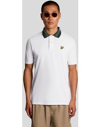 Lyle & Scott - Tartan Collar Polo Shirt - Lyst