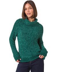 Roman - Cowl Neck Chenille Knit Jumper - Lyst