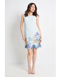 Wallis - Floral Sleeveless Chiffon Shift Dress - Lyst