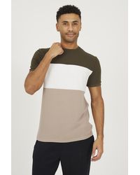 Brave Soul - Colour Blocking T-Shirt - Lyst