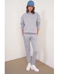 MixRay - Basic Sweatshirt & Jogger Two-Piece Set - Lyst