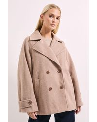 PRINCIPLES - Herringbone Cape Coat - Lyst